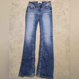 BKE Payton Low Rise Bootcut Blue Jeans Womens Sz 24x33.5 (Actual 26x32) Western